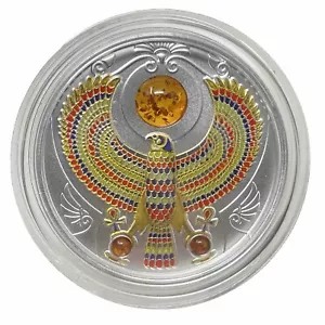 Niue 2017 plata fina 2 oz $2 Falcon Of Tutankamón #21-06 - Imagen 1 de 6