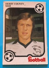 MONTY GUM-FOOTBALL NOW TRADING CARD 1975/76- Derby county - Nish