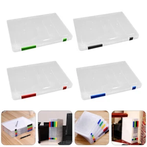 4 Pcs Ordner-Aufbewahrungsbox Aktenhalter Organisator Aus Papier Büro - Bild 1 von 12
