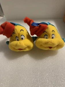 2- Flounder Plush Ornament Christmas The Little Mermaid McDonalds Vintage - Picture 1 of 1