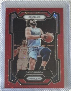 2023-24 PRIZM FAST BREAK RED DISCO PRIZM DAVID RODDY 064/100 GRIZZLIES - Picture 1 of 2