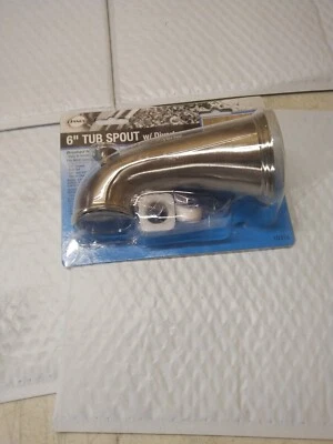 DANCO 10316 6" IN. DECORATIVE TUB SPOUT IN BRUSHED NICKEL - Image 1 of 4