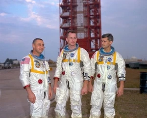 New 8x10 NASA Photo: Gus Grissom, Ed White & Roger Chaffee of Apollo 1 - Picture 1 of 1