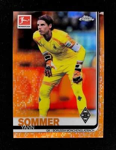 2019-20 Topps Chrome Bundesliga Orange Refractor Yann Sommer 25/25 Gladbach - Bild 1 von 2