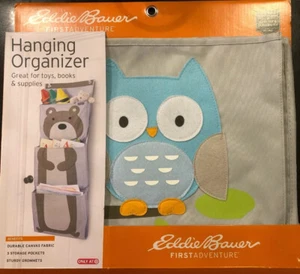 Eddie Bauer First Adventure Baby's Hanging Organizer Kid's Door Closet Owl - Picture 1 of 1