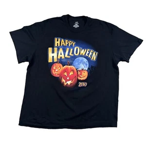 Halloween Pumpkin Patch Shirt 2010 Adult 2XL XXL Black Spooky Scary Moonlight - Picture 1 of 4