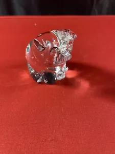 Waterford Crystal Small Pig Figurine Statue Decor - Picture 1 of 8