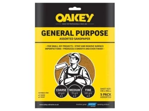 Oakey - Carta vetrata per fogli abrasivi 230 x 280 mm Fine 120g (5) - Foto 1 di 1