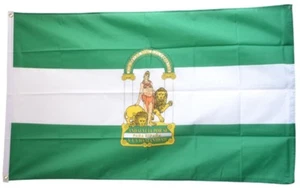 Fahne Flagge Spanien Andalusien - 90 x 150 cm Hissflagge - Picture 1 of 1