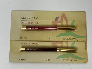2 Mary Kay Wooden Lip Liner Pencils NIP .05 oz 1.4g Vintage Cosmetic - Picture 1 of 2
