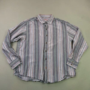 Tommy Bahama Shirt Mens Large Long Sleeve Pocket Button Up Casual Island - Picture 1 of 12