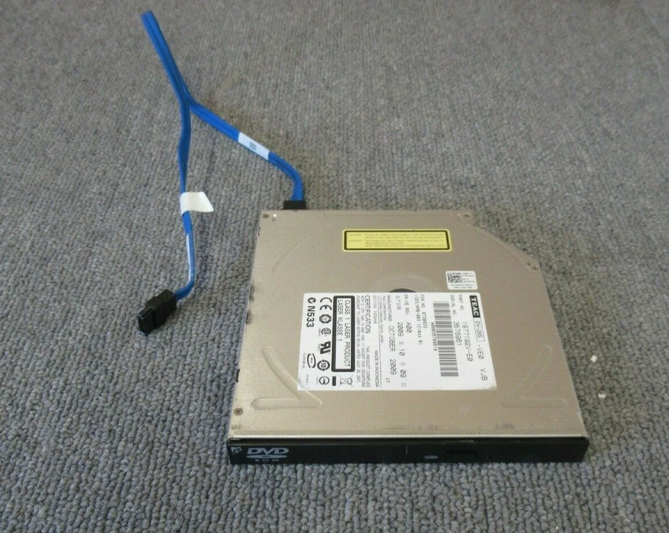 Teac DV-28S G4GTD 1977192V-E0 PowerEdge R300 SATA DVD-ROM Drive & Cable N268G - Image 1 of 4