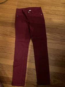 Girls Justice Jegging / Pants Sz 8 Slim Simply low Maroon Color - Picture 1 of 2