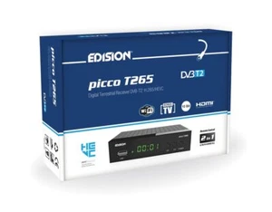 Picco T265 TNT High Definition H265 HEVC DVB-T2 WLAN Receiver IR Halterung Tee... - Bild 1 von 6