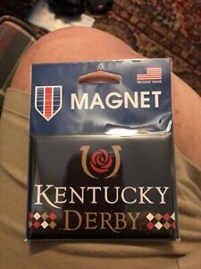 KENTUCKY DERBY MAGNET NWT (Still in Plastic) Made in the USA