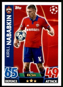 Match Attax Champions League (2015-16) Kirill Nababkin PFC CSKA Moscow No. 345 - Picture 1 of 2