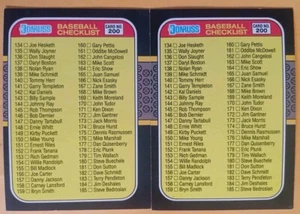 1987 Donruss #200 Checkliste [2] NM/MT 05725 - Bild 1 von 5