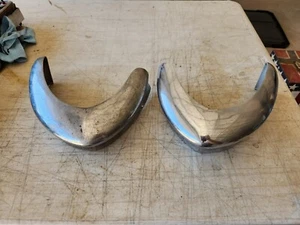 1956 Chevy Rear Accessory Bumper  Guards Pair Used Original - Picture 1 of 21