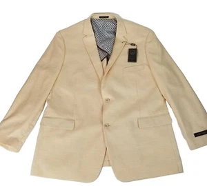 Pierre Loren Classic Fit Superior 150's Sport Coat Blazer Men’s 50L Tan Sand - Picture 1 of 12