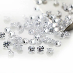 1000pcs 0.8~5.0mm Round White AAA cz stone cubic Cubic Zirconia DIY Stone N820 - Picture 1 of 4