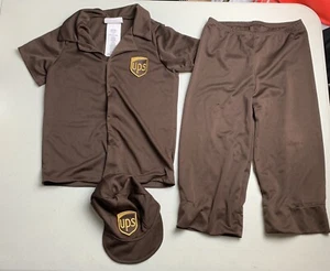 UPS Delivery Guy Licensed Uniform Toddler Halloween Costume Large 4-6 Preowned - Picture 1 of 18