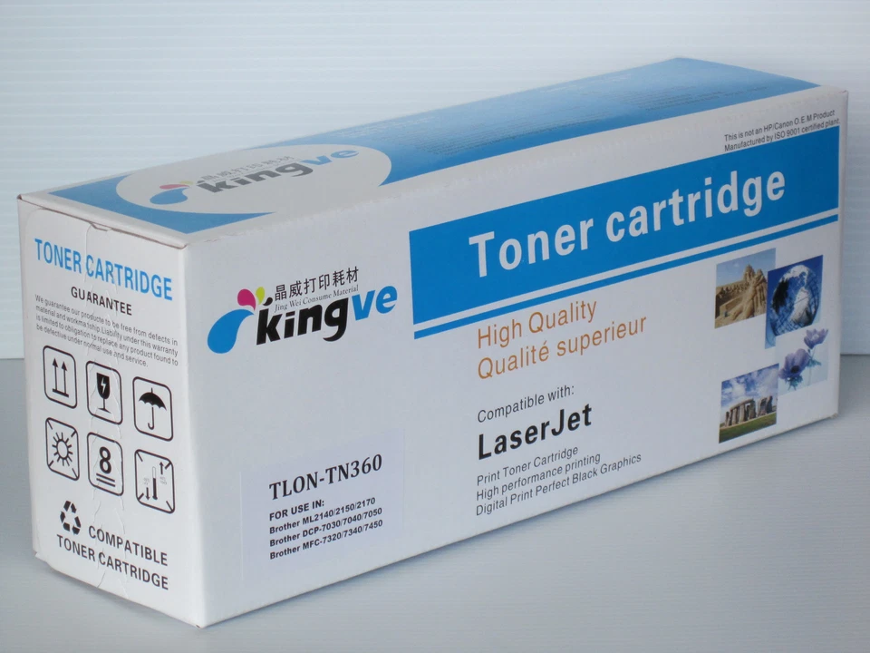 1PK TN-360 TN360 black Toner for Brother DCP7040 HL2140  2170 MFC 7340 7345 - Image 1 of 1