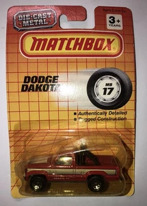MATCHBOX MB17 #17 Dodge Dakota - Red - NEW on Card - Picture 1 of 2
