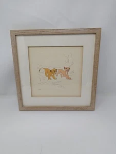 Disney Treasures Serigraph Lion King Simba & Nala, 1994, #1738 - Picture 1 of 5