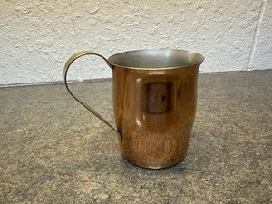 Vintage Coppercraft Guild Creamer Small Pitcher with Brass Handle - Picture 1 of 5