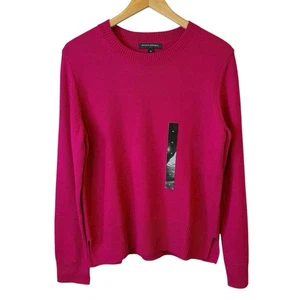 Maglione donna girocollo Banana Republic nuovo con etichetta rosa caldo taglia media pullover - Foto 1 di 7