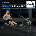 MERACH R50 Air Resistance Professional Indoor Rowing Machine Workout Exercise