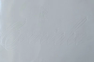 ROLLS ROYCE CORNICHE Decappottabile  1980 Rara Ediz. Italiana di 20 Pagine. - Immagine 1 di 4