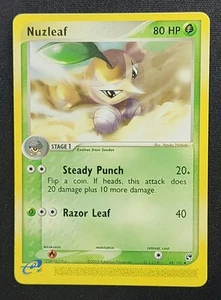 Nuzleaf 48/100 2003 EX-Sandstorm Uncommon Pokemon Card Vintage E-Reader - Picture 1 of 2