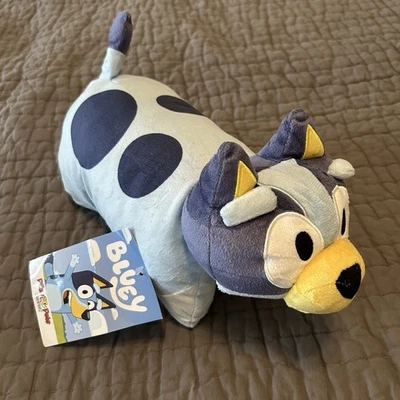 NWT NEW Pillow Pets PeeWees BLUEY 12" Plush Blue Dog - Image 1 of 4
