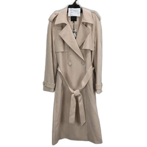Portmans Buckwheat Longline Double Breasted Belted Trench Coat Ladies Size 12 - Picture 1 of 5