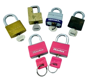 Lote de 6 candados de colección y nuevos con llaves ABUS GUARD MASTERLOCK BORDE REMOLQUE ACOPLADOR - Imagen 1 de 18