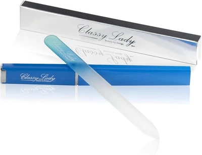 Limas de uñas de vidrio ClassyLady lima de uñas de cristal para limar uñas naturales... Foto 1 de 4