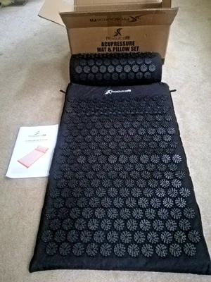 Alfombra y almohada de acupresión ProsourceFit - sin usar Foto 1 de 3