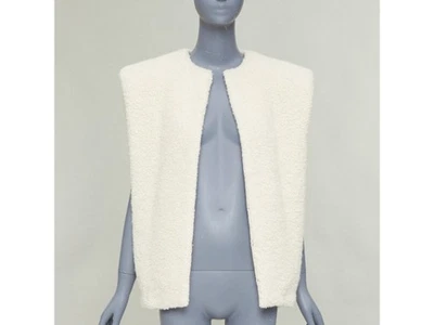 ISABEL MARANT Gwendalia cream wool boucle boxy vest gilet FR34 XS - Image 1 of 4