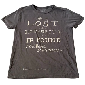 RADIOHEAD W.A.S.T.E. Clothing Waste Clothing Gray Tee Crew Neck T-Shirt Size L - Picture 1 of 7