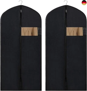 Kleidersack 120 x 60 cm (2er Set) | Kleiderhülle mit Reißverschluss | A - Bild 1 von 7