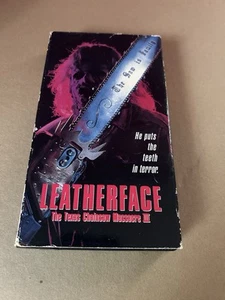 LEATHERFACE Texas Chainsaw Massacre 3 III VHS Slasher Horror RARE! Free Shipping - Picture 1 of 5