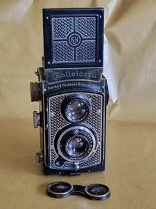 Rolleicord, Art Deco, Tapetenrollei, Rollei, TLR, funktioniert, alte Kamera, - Bild 1 von 17