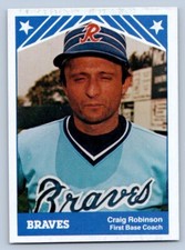 Craig Robinson 1983 TCMA Richmond Braves 
