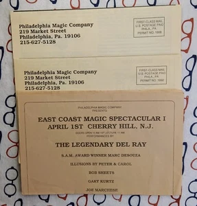 Lot of 3 1991 Philadelphia Magic Company Newsletter Mailers & Convention Flyer - Picture 1 of 3