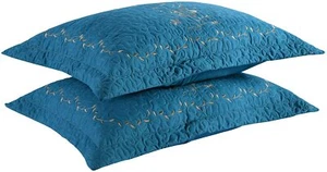 2 Pack Throw Pillow Covers Euro Sham Covers Pillow Shams Pillow Cover Embroidery - Picture 1 of 20