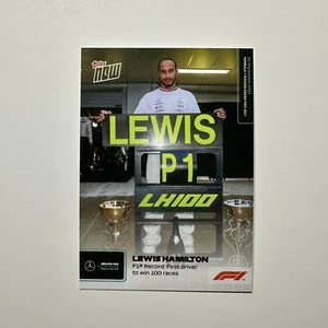 2021 Topps Now F1 Lewis Hamilton #55 First Driver To Win 100 Races Mercedes AMG - Picture 1 of 2
