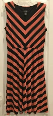 Vestido para mujer R M Richards talla 10 negro melocotón forrado cremallera lateral 196 Foto 1 de 4