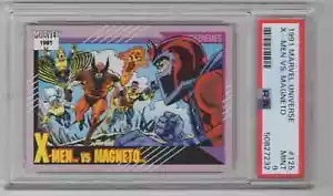 1991 Marvel Universe #125 X-Men vs. Magneto - PSA 9 MINT - Picture 1 of 2