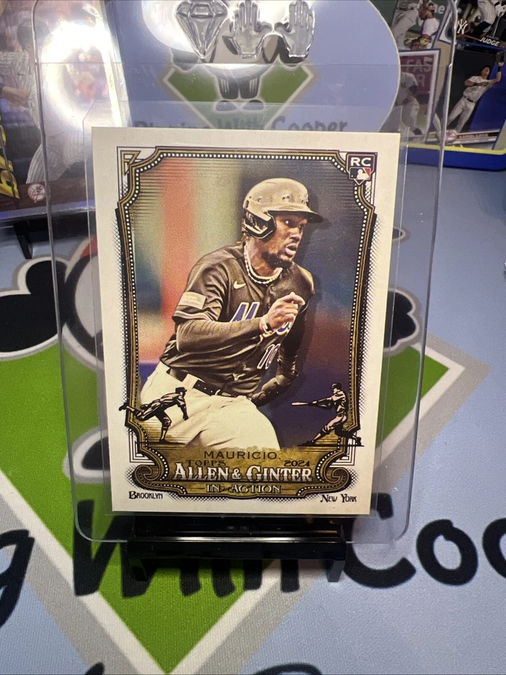 Ronny Mauricio RC IA-17 In Action 2024 Topps Allen & Ginter New York Mets - Image 1 of 2